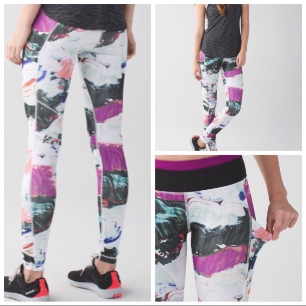 Lululemon Speed Tight Pigment Wave Multi size 2